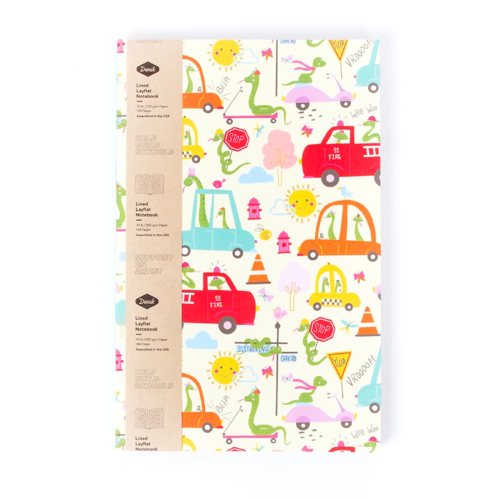 Journal, Art & School, Denik, Classic, Layflat, Traffic Snakes, 970880